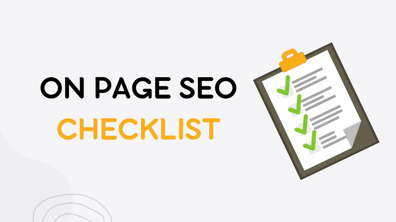 on-page-seo-checklist