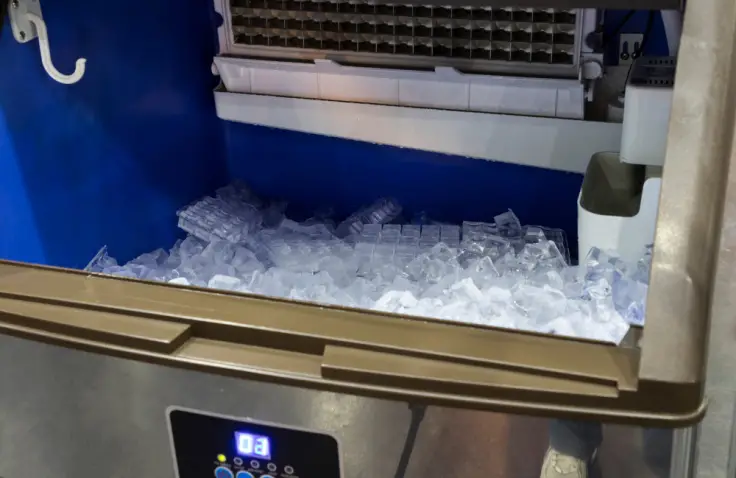 An ice machine in a restaurant