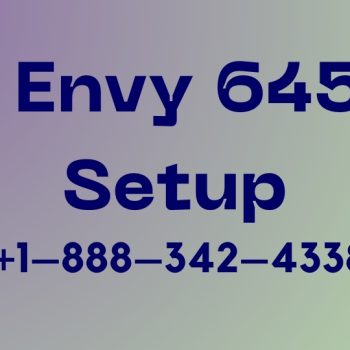 HP Envy 6458e Setup