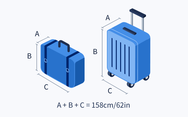 Kích thước hành lý xách tay và ký gửi theo quy định của EVA Air