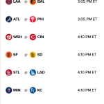 MLB Games and Schedule