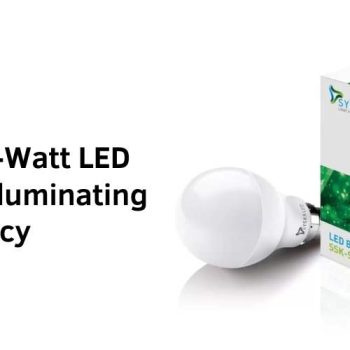 The 12-Watt LED Bulb Illuminating Efficiency