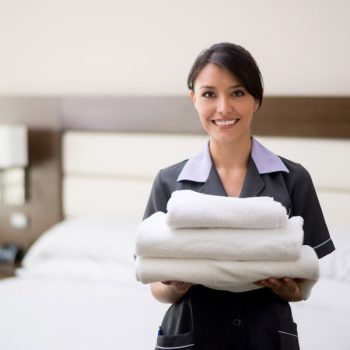 woman-holding-towels