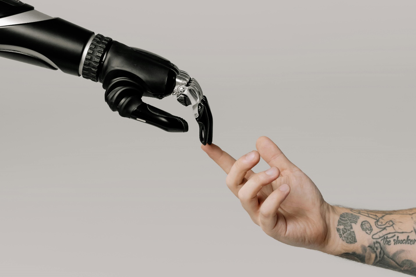 Person Touching a Robot’s hand
