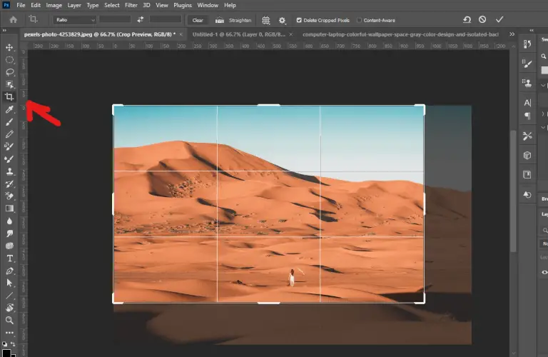 Photoshop Crop Tool