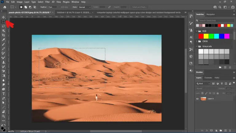 Photoshop Rectangle Marquee Tool