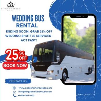 Reserve a Wedding Bus Rental  Kings Charter Bus USA