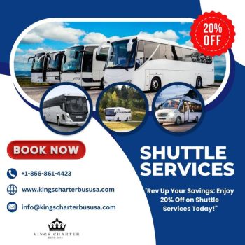 "Don't Miss Out: 20% Discount On Shuttle Service - Book Now!"