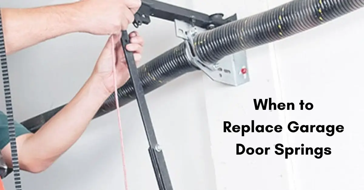 When to Replace Garage Door Springs