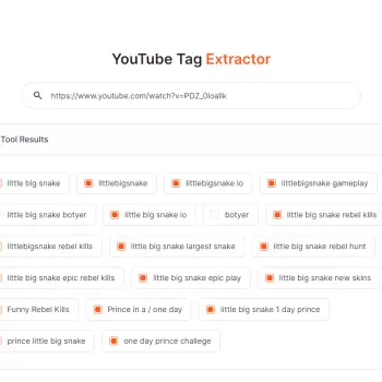 youtube-tag-extractor