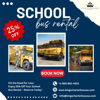 Affordable School Bus Rental  Kings Charter Bus USA