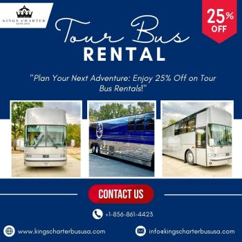 Affordable Tour Bus Rental  Kings Charter Bus USA