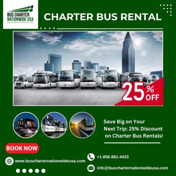 Affordable charter bus rental   Bus Charter Nationwide USA