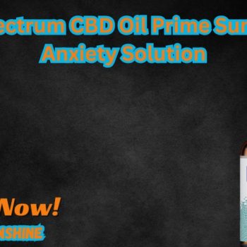 Full Spectrum CBD Oil Prime Sunshine's Anxiety Solution