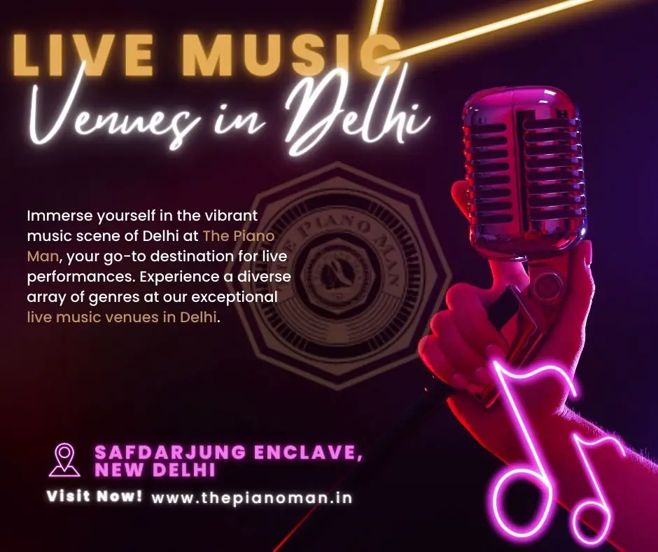 Experience the sophisticated evening at the live music venues in Delhi