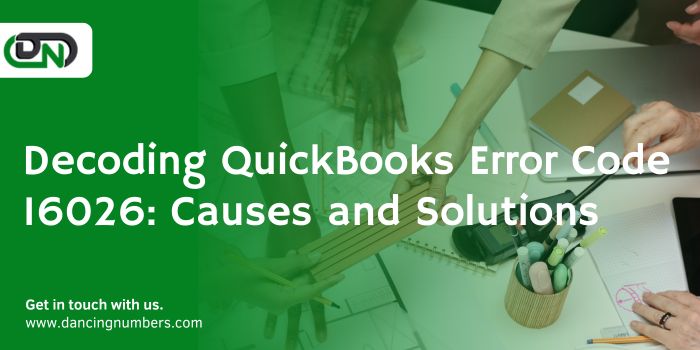 Quickbooks error code 16026