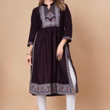 embroidered kurtis for women