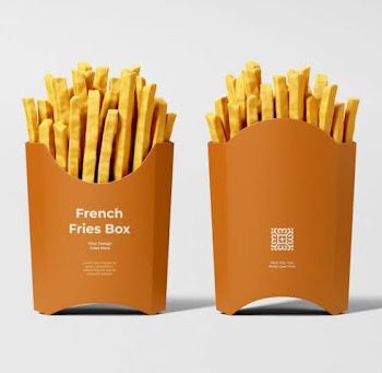 custom french fries box