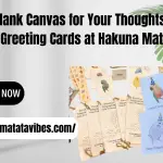 Blank Canvas for Your Thoughts Assorted Greeting Cards at Hakuna Matata Vibes-min
