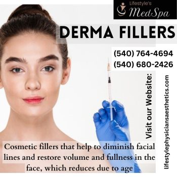 Cosmetic fillers that help to diminish facial lines and restore volume and fullness in the face, which reduces due to age