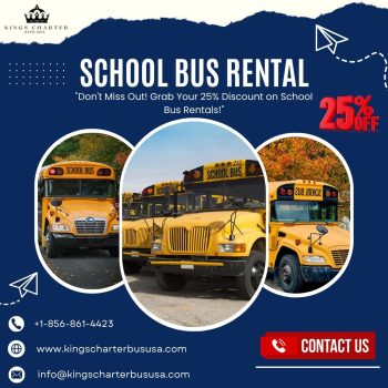 Rent a School Bus Service  Kings Charter Bus USA