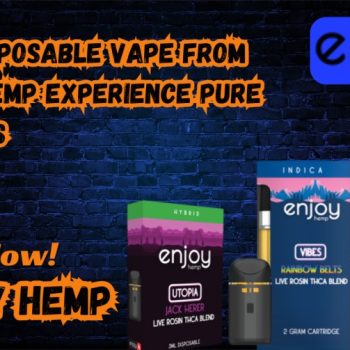 THCA Disposable Vape from Enjoy Hemp Experience Pure Cannabis
