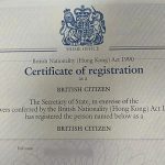 Registration as a British citizen