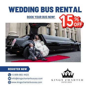 Best Wedding Bus Rental  Kings Charter Bus USA