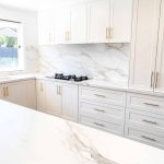 Porcelain benchtop in kitchen