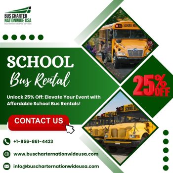 School Bus Rental Service  Bus Charter Nationwide USA