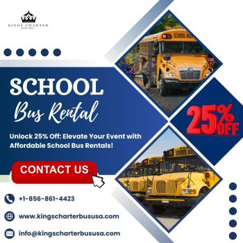 School Bus Rental Service  Kings Charter Bus USA