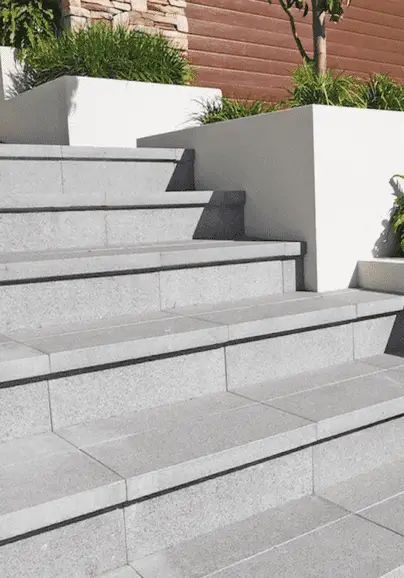 Stone step treads are ideal for the construction of stairs