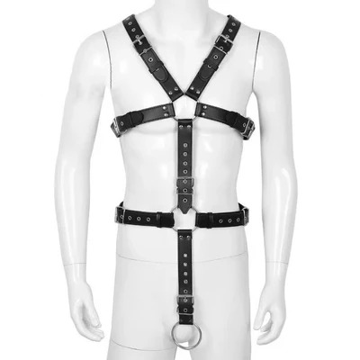 leather bondage harness
