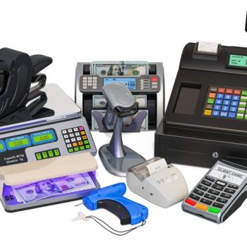 pos-equipment-cash-register-receipt-printer-barcode-reader-posterminal-money-counting-machine-price-label-gun-tag-gun-detector-banknotes-3d-rendering_808337-5118