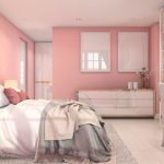 3d rendering beautiful pink vintage kid bedroom_