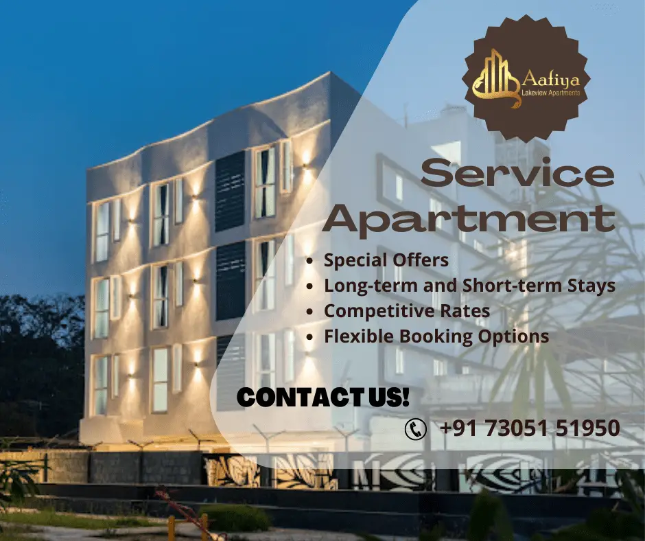 service apartments in coimbatore for monthly rent - Aafiya Lakeview Apartment