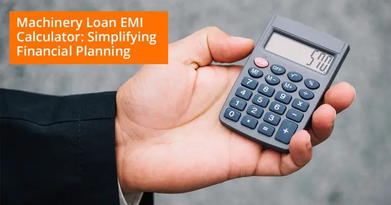 Machinery Loan EMI Calculator