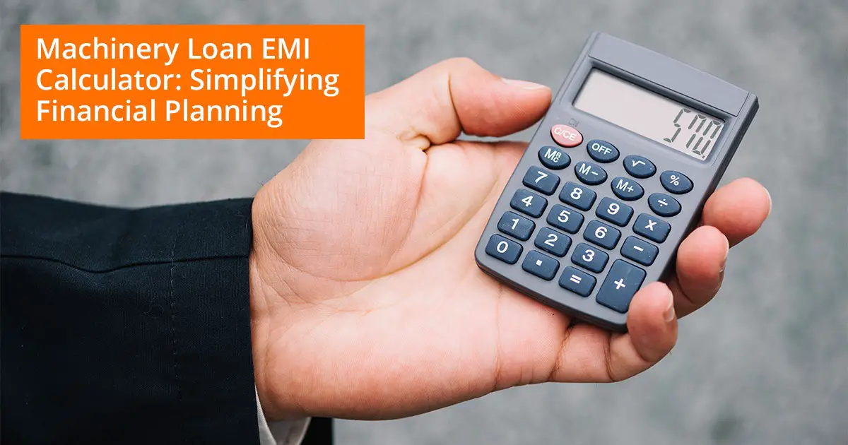 Machinery Loan EMI Calculator