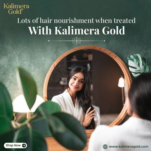 Best Herbal Hair Oil for Dry & Frizzy  Hair - Kalimera Gold