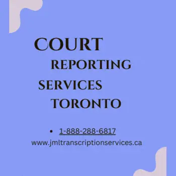 Court reporter services toronto