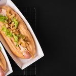 Custom hot dog trays