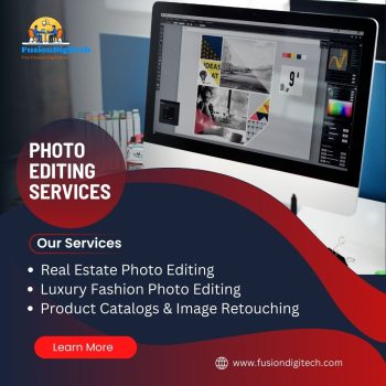 Dark Blue and Red Marketing Services Instagram Post