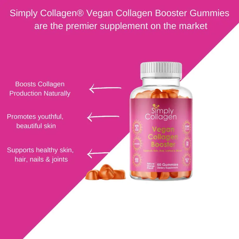 A bottle of vegan collagen booster gummies by Simply Collagen