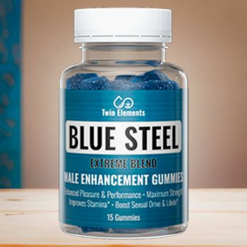 Twin Elements Blue Steel Male Enhancement Gummies