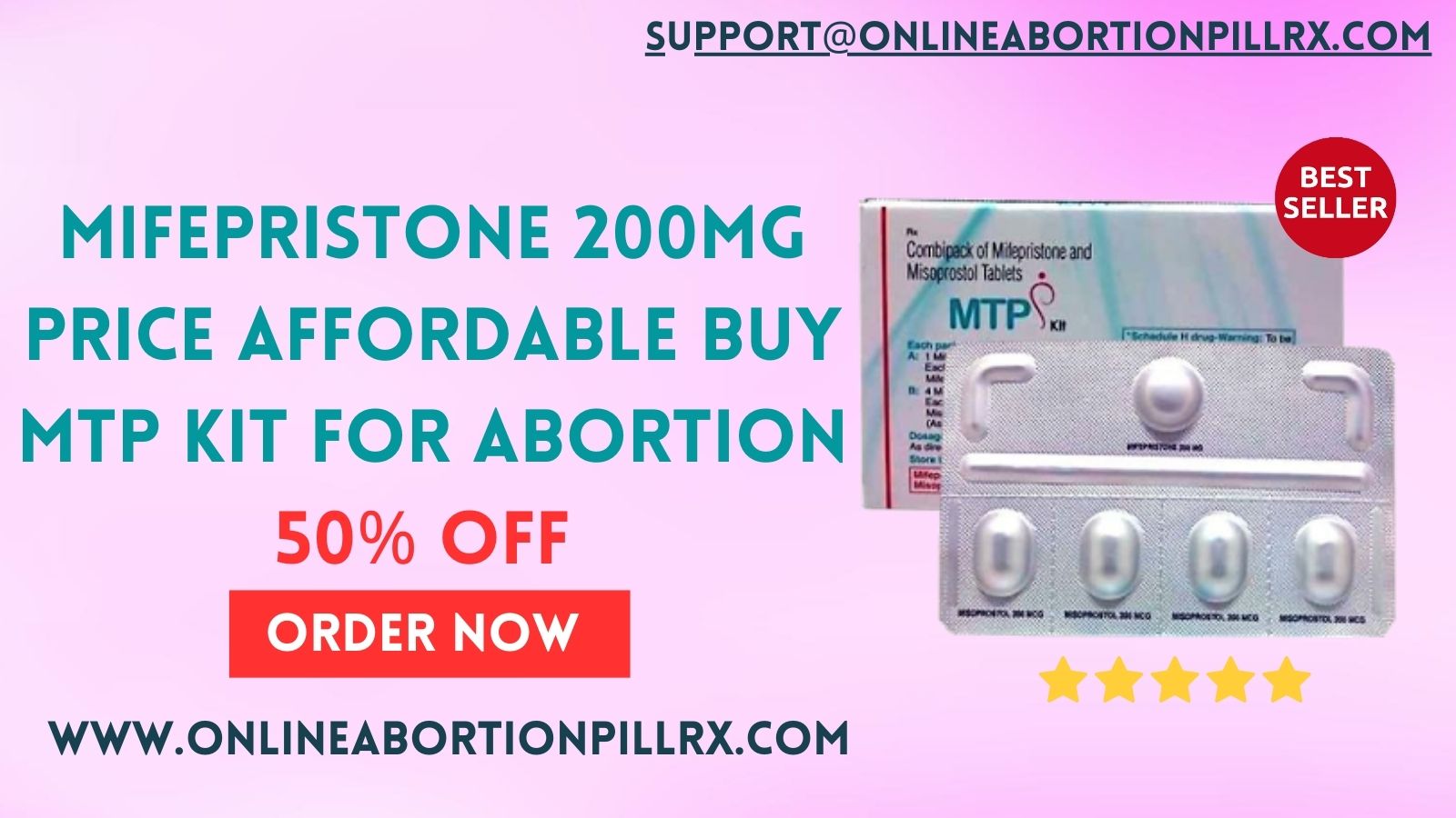 Mifepristone 200mg Price Affordable Buy MTP Kit for Abortion 50% off